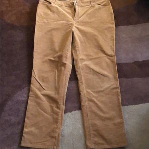 Charter Club corduroy jeans, 18W, chestnut color